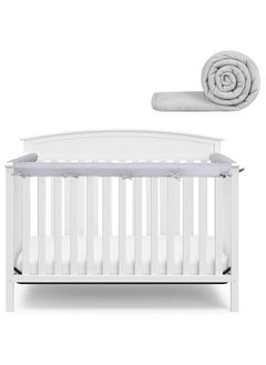 Buy 3Pcs Crib Rail Cover,Baby Bed Soft Edge Protector,Anti-Collision Strip Corner Cover For Child Bed Protection,Wrap Bed Rails,Crib Rail Edge Protector, Bed Guard Rail For Toddlers Boys Girls in UAE