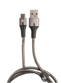 اشتري كابل لافينتو MP035 معدني بالكامل من USB إلى Micro USB - يناسب معظم الهواتف الذكية، وأجهزة التحكم Ps4، ومشغلات MP3، ومكبرات صوت بلوتوث، وسماعات الرأس - فضي في مصر