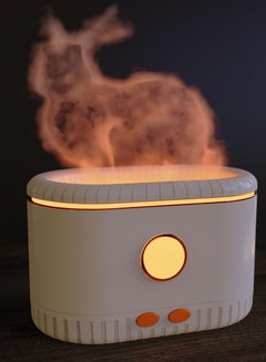 اشتري Flame Diffuser, Oil Diffuser, Simulation Flame Oil Diffuser, Fire Humidifier, Flame Diffuser Flame Aroma Scent, Colorful Flame Air Aroma Diffuser Humidifier for Home Bedroom Room Office في الامارات