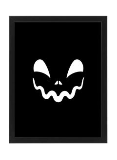 Buy Halloween Pumpkin Framed Poster 30x40cm - Spooky Wall Art Decor for Home, Office, or Party , Trick or Treat Pumpkin Artwork, Halloween Decoration Gift Idea in UAE