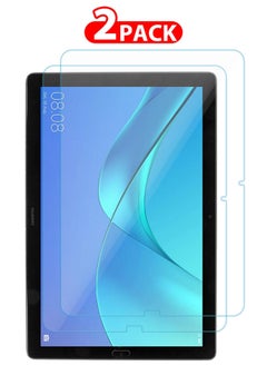 اشتري 2 Packs For Huawei MediaPad M5 10.8 Tablet Screen Protector Anti-Glare 9H Hardness Tempered Glass Scratch Resistant HD Display Screen Protector في الامارات