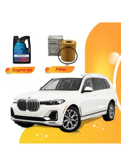 اشتري X7 - 4.4L 9.5 Liters 5W30 Bmw Oil And Original Filter في الامارات