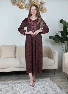 Buy Bint al Bilad Ready-to-Wear Jalabiya - Elegant Embroidered Design | Comfortable and Stylish Maxi Dress Article # 3878 in Saudi Arabia