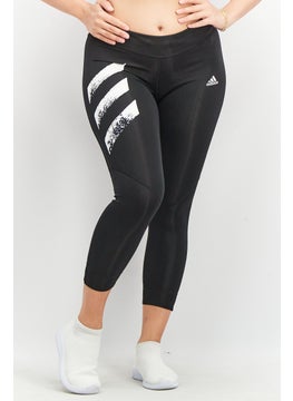 Buy Women Sportswear Fit Running Tights, Black/White in UAE