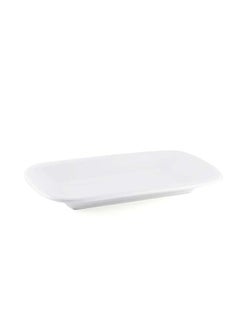 اشتري Ivory Porcelain Rectangular Plate 25 cm في الامارات