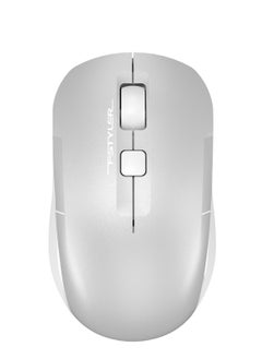 Buy Fstyler Dual-Functions Rechargeable Air 2 Mouse FB26CS Air2, [Desk+Air] & Dual Connectivity Mode (BT + 2.4GHz), Consistent Wireless Stability, USB Type-C Charging Cable, White Backlit, Icy White in UAE