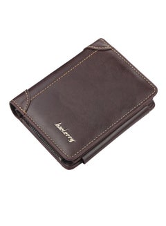 Buy Mens Wallet, Genuine Leather Trifold, Pu Multi Card Slot Money Clip Wallet with Zipper, Credit Card Wallet, Large Capacity Business Wallet for Driving License Cards and Social Cards. in Saudi Arabia