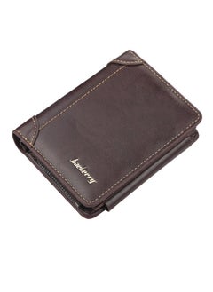 Buy Mens Wallet, Genuine Leather Trifold, Pu Multi Card Slot Money Clip Wallet with Zipper, Credit Card Wallet, Large Capacity Business Wallet for Driving License Cards and Social Cards. in Saudi Arabia