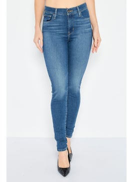 Buy Women Super Skinny Fit Washed Stretchable Jeans, Blue in Saudi Arabia