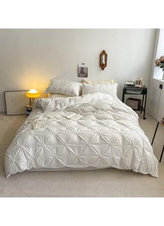 Buy COMFY 6 PC NEW COLLECTION PREMIUM QUALITY COTTON DESIGNER COMFORTER SET WHITE in UAE