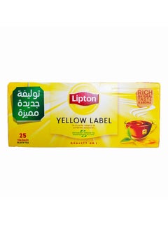 اشتري ليبتون العلامة الصفراء شاي أسود - 25 كيس شاي في الامارات