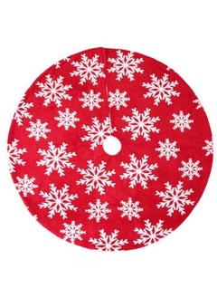 اشتري Christmas Decorative  Tree Skirt Red White 90cm في الامارات