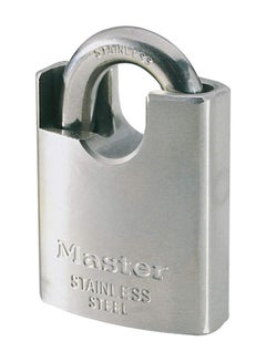 Buy Stainless Steel Combination Key Padlock 50mm in UAE