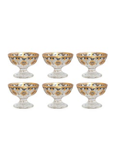 Buy 6-Piece Mikasa Glass Ice Cream Cup Set in UAE
