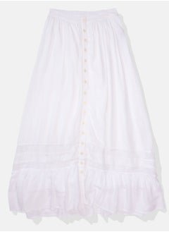 Buy AE Button Front Midi Skirt in Saudi Arabia