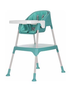 Buy Baby High Chair Folding Recline Feeding Seat Height Adjustable Child Feeding Chair (Green) in Saudi Arabia