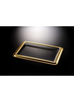 اشتري Acrylic Tray with Golden border 500x360x40x3 mm في الامارات