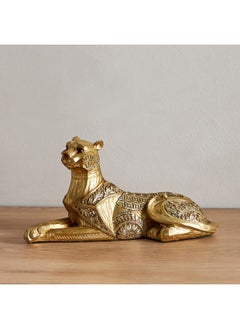 Buy Marcel Polyresin Sitting Leopard with Detailing 25 x 9 x 12.5 cm in Saudi Arabia