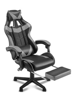 Buy Office Chair with Headrest and Lumbar Cushion Height-Adjustable Ergonomic 90-135° Tilt Angle  Maximum Load 150 kg Grey in Saudi Arabia