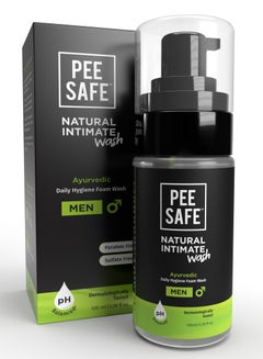 Buy PeeSafe Natural Daily Intimate wash for men with Ayurveda Extracts, Tea Tree essential oil, Antibacterial & Antifungal, Relieves Itching & Irritation, Dermatologically Tested, 100ml in Saudi Arabia