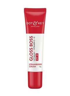 Buy Gloss  Boss Strawberry Lip Balm Vitamin C Plus E, SPF 30, 12 G in UAE