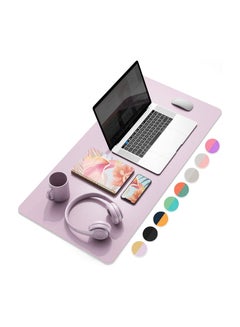 Buy COOLBABY Office Desk Pad, Ultra Thin Waterproof Gaming Mouse Pad, Dual Use Desk Writing Mat Extended Keyboard Pad(80*40 CM，Gold + Pink) in UAE