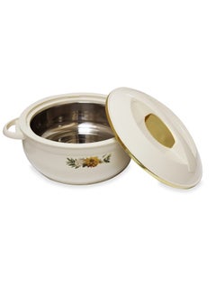 Buy Insulated Stainless Steel Casserole Nova 3pc Set Beige in UAE