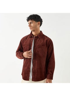 Buy Lee Cooper Textured Shirt with Long Sleeves and Pockets in UAE