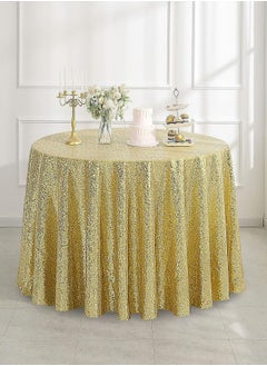 Buy Glitter Sequin Round Tablecloth for Party Wedding Bridal Baby Shower Home Decorations 180cm in Saudi Arabia