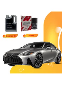 Buy Is350 6 Liters 5W40 Lexus Oil And Original Filter in UAE