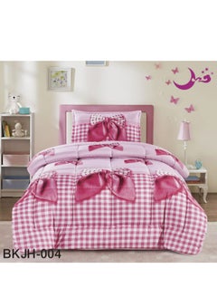 Buy Children's Quilt Set with Graphic Design Middle Filling Fabric Material 160 x 210 cm in Saudi Arabia