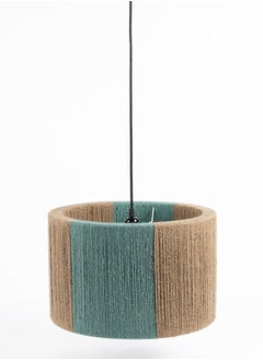 اشتري Diego String Hanging Lamp, Natural & Aqua - 41x26 cm في الامارات