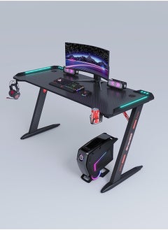 اشتري Maf With A Handle Rack, A Cup Holder, And A Headphone Hook, Games Table Along With Led The Rgb Lights 120Cm Pc Laptop Desk Is Designed For Gamers At Home Or In The Office (Maf-Z161) في الامارات