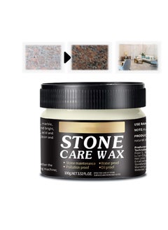 Buy Stone Polishing Care Wax, 80G Marble & Granite Cleaner and Polish, Carnauba Wax Countertop Cleaner for Marble Furniture, Ceramic Tiles, Stone Floor, Quartz Countertop, Stone Polish Protection in Saudi Arabia