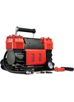 اشتري 12V two-cylinder air compressor for inflation of cars/bicycles/motorcycles/water flotation devices في الامارات