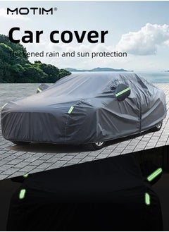 Buy Full Car Covers, Multi-Layers Car Cover Indoor/Outdoor, Waterproof Dustproof All Weather Full Protection Cover, UV proof Car Covers with Zipper Door for SUV YXXL (530*200*185 CM) in Saudi Arabia