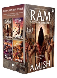 اشتري The Ram Chandra Series Boxset of 4 Books (Perfect Gift for this Festive Season) : Ram - Scion of Ikshvaku, Sita : Warrior of Mithila, Raavan : Enemy of Aryavarta, War of Lanka في الامارات