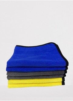 Buy 6pcs Microfiber Car Cleaning Towels in UAE