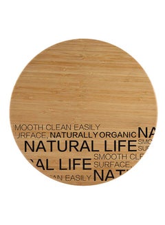 Buy NATURAL ROUND BAMBOO CUTTING BOARD 30CM in UAE