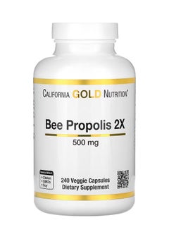 Buy Bee Propolis 2X, Concentrated Extract, 500 mg, 240 Veggie Caps in Saudi Arabia