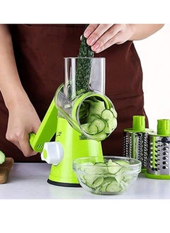 Buy 4 Pcs Vegetable Slicer 3 In 1 Handheld Spiral Rotary Drum Slicer For Vegetable Fruit Cheese Nut in UAE