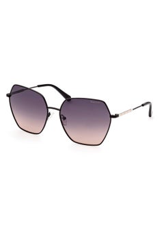 اشتري Women's UV Protection Rectangular Shape Metal Sunglasses GA808901B63 - Lens Size: 63 Mm - Shiny Black في الامارات