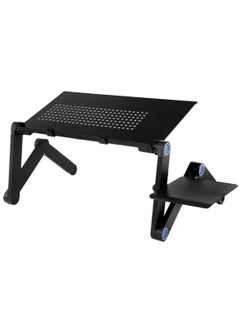 Buy Multi Foldable Aluminium Alloy Laptop Desk With Mouse Stand in UAE