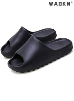Buy Unisex House Shoes Non-Slip thick Soft Platform Slide Sandals for Women Men Indoor Outdoor Shower Bathroom Slipper for Adult in UAE