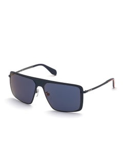 اشتري Men's Mirrored Navigator Shape Metal Sunglasses OR003691X60 - Lens Size: 60 Mm - Matte Blue في الامارات