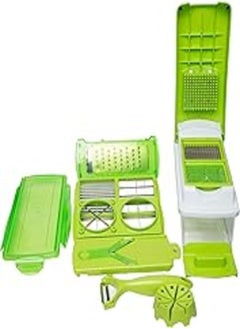 اشتري Nicer Dicer Plus Multifunction Vegetable Chopper, Green في مصر