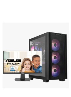 Buy Office Desktop PC - ASUS VA24EHF 24-Inch Eyecare Monitor + Intel Core i5-12400F 12th Generation Desktop Processor, DDR5 16GB Ram, GT 730 2GB Graphics Card, 1TB NVMe M.2 SSD, Windows 11 Pro | Wi-Fi in UAE