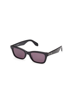 Buy Unisex Navigator Shape Acetate Sunglasses OR011701A53 Lens Size: 53 Millimeter - Shiny Black in UAE