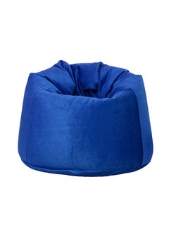 اشتري Soft Suede Velvet Bean Bag With Filling Royal Blue في الامارات