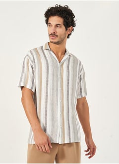 Buy Relaxed Fit Multi Striped Shirt in Saudi Arabia